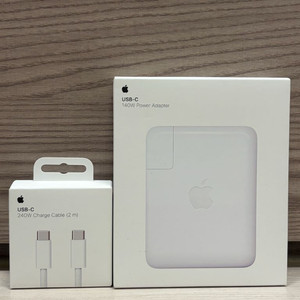 애플 정품 USB-C 140W 어댑터+240W 케이블 미개봉 이미지