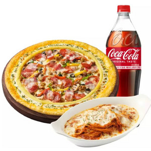 피자헛) 수퍼슈프림 리치골드L+리치치즈파스타+콜라 1.25L (정가 49300 이미지