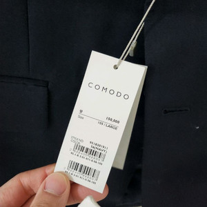 (새상품) 코모도 정장세트 슬림핏 네이비 이미지