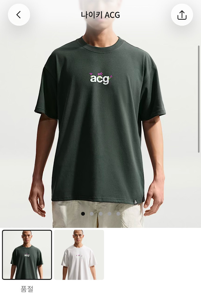 [XL] 나이키 ACG 드라이핏 티셔츠 이미지