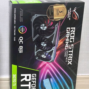 ASUS ROG STRIX RTX 3070 Ti 8GB 그래픽카드 이미지
