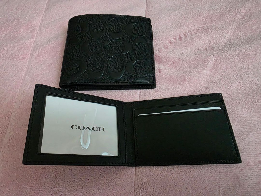 [COACH] 코치 남성 반지갑 판매 합니다. (블랙, 카드 지갑 포함) 이미지