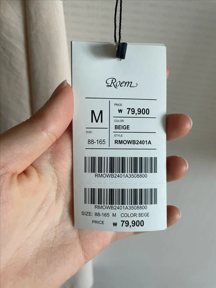로엠 랩원피스 베이지 m사이즈 새상품 이미지