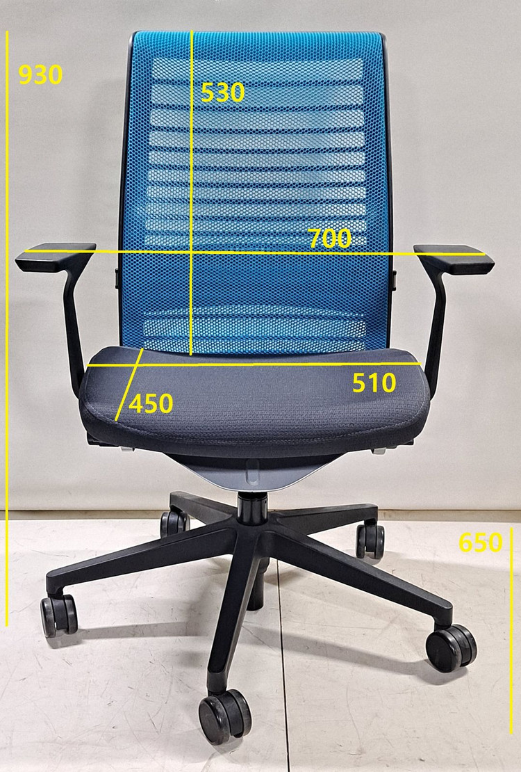 스틸케이스 씽크 V2 의자 (Steelcase Think V2 Chair 465A300) - 파랑 이미지