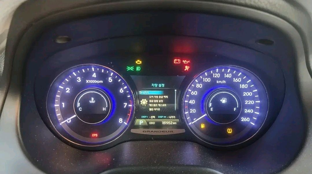 그랜저HG 슈퍼비젼계기판 (94013-3V015)/(휘발유/181,952km) 이미지
