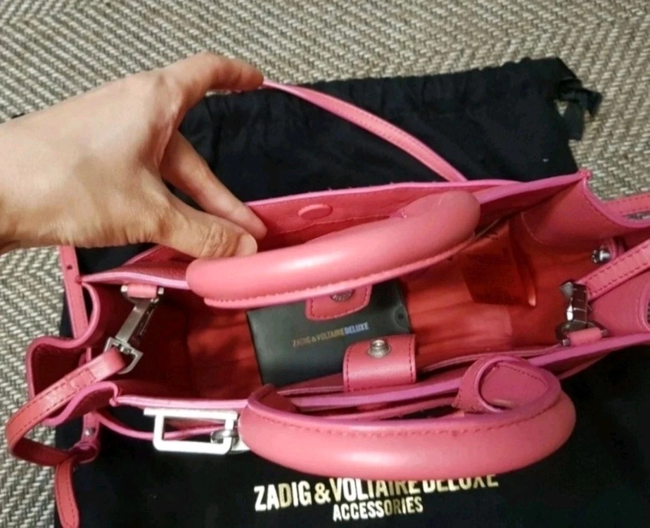 Zadig & Voltaire 핑크 가죽 토트백 이미지