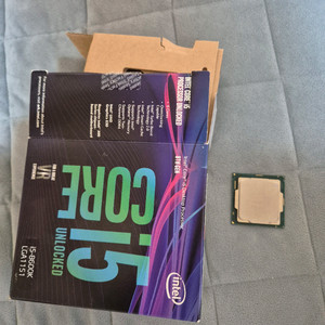 인텔 i5 8600k 이미지