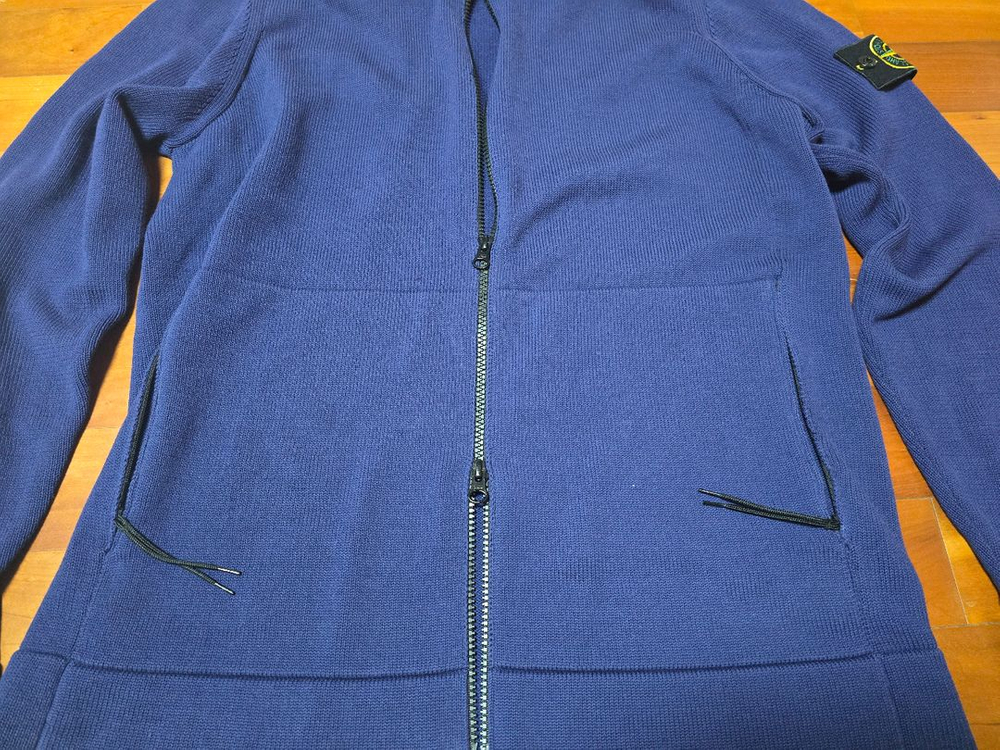 스톤아일랜드 stretch cotton 후드 수납 집업 가디건 이미지