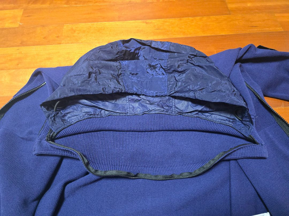 스톤아일랜드 stretch cotton 후드 수납 집업 가디건 이미지