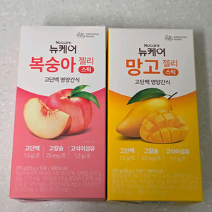 뉴케어 복숭아 망고 젤리 스틱 이미지
