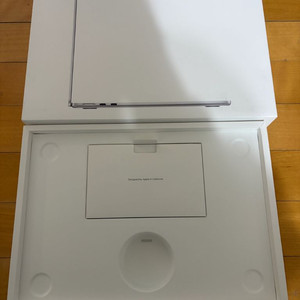 맥북에어 13인치 m3 ssd 512gb ram16gb 빈 박스 이미지