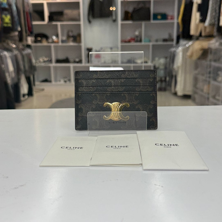 셀린느 트리옹프 캔버스 카드지갑 이미지