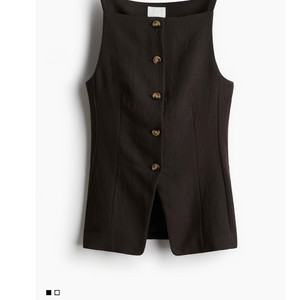 H&M 테이퍼드 베스트/ 새거/ 하객룩/ 정장 이미지