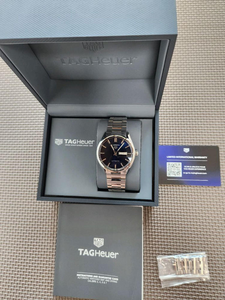 태그호이어 까레라 데이데이트 오토매틱 블루 41mm 이미지