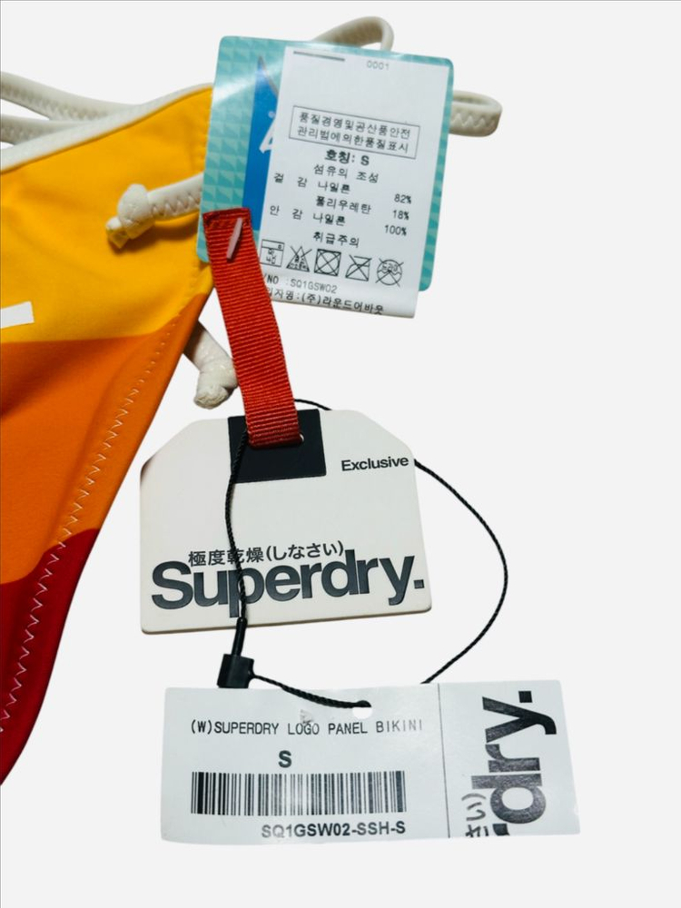 Superdry 여성 로고 패널 비키니 이미지