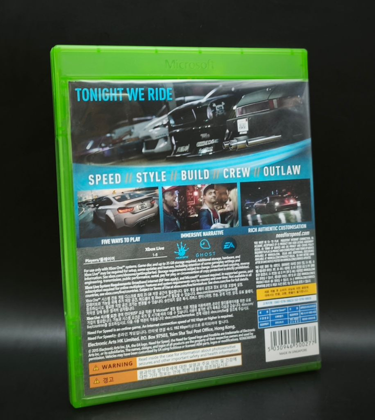 XBOX ONE 정발 영문 니드포스피드 리부트 이미지