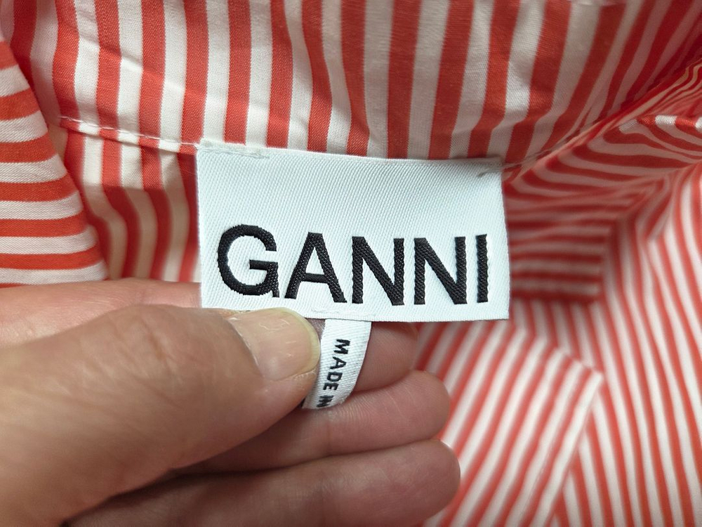 가니(GANNI) 스트라이프 코튼원피스 프리사이즈 이미지