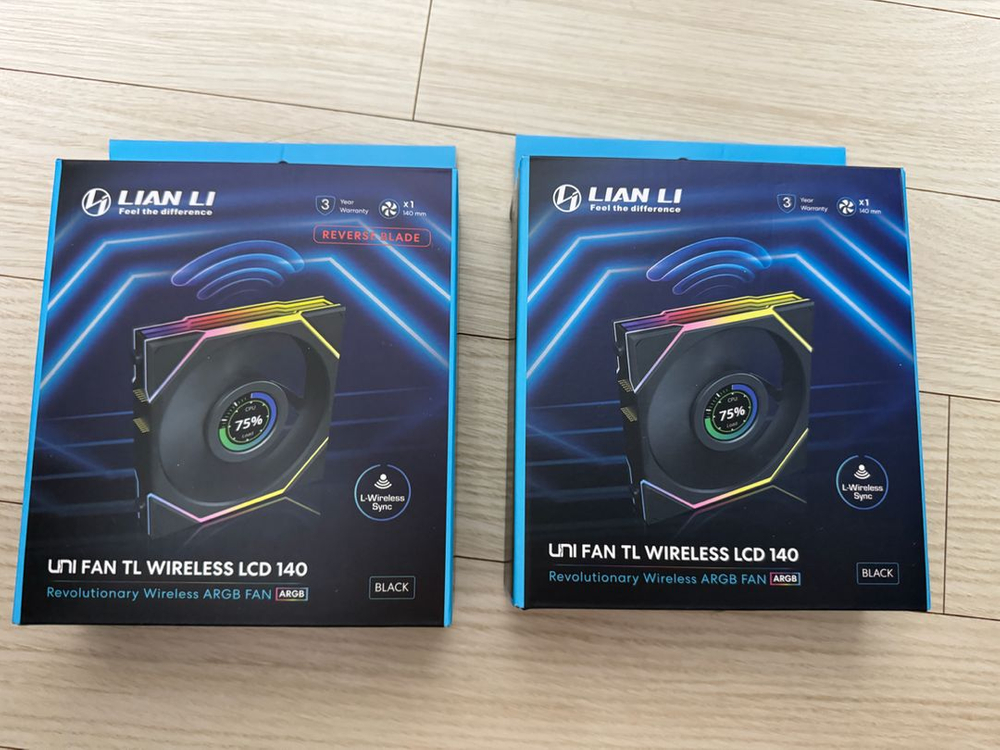 미개봉 리안리 uni tl lcd wireless 140 블랙 정방향 역방향 이미지
