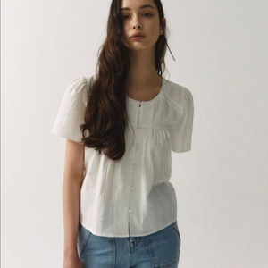 엘로주 아일라 블라우스 화이트 새상품(isla cotton blouse) 이미지