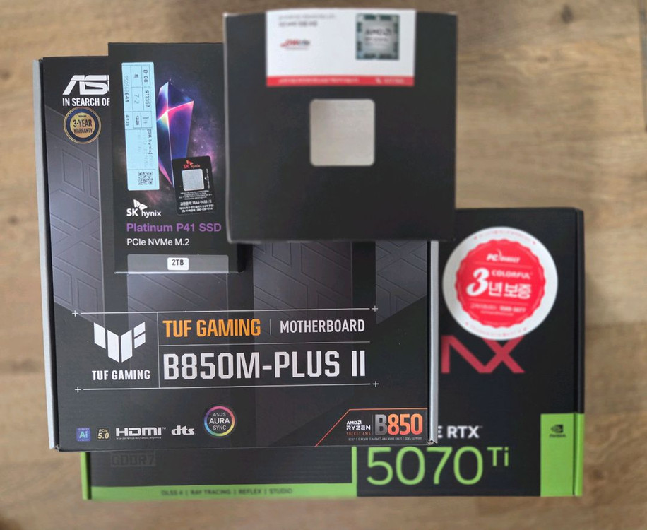 3D,Ai작업용 게이밍 고사양 PC본체 컴퓨터 9900x 5070ti 64GB SSD2TB 이미지