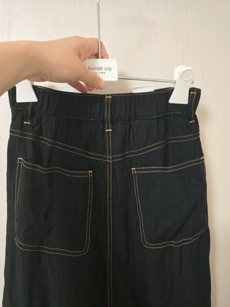 여름용 썸머 데님느낌 레이온 롱스커트 ( 여름용( 이미지