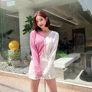 제이지쇼룸 엉넬 디디 하프 가디건(핑크)새상품 이미지