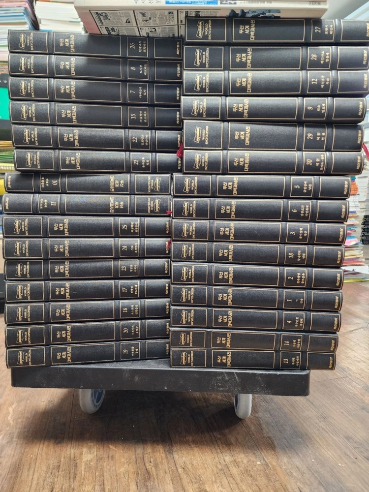 두산동아 세계대백과사전 두산동아출판 30권(컬러판) 세트 배송비 포함 안전결제 가능 백과사전 중고책 이미지