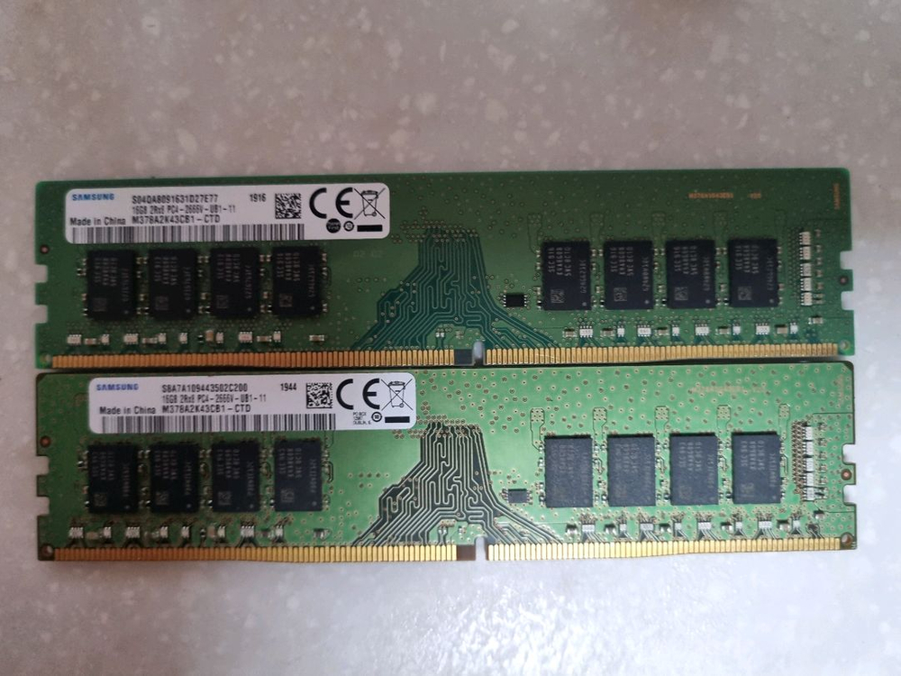 DDR4 16GB pc2666 메모리 2개 세트 이미지