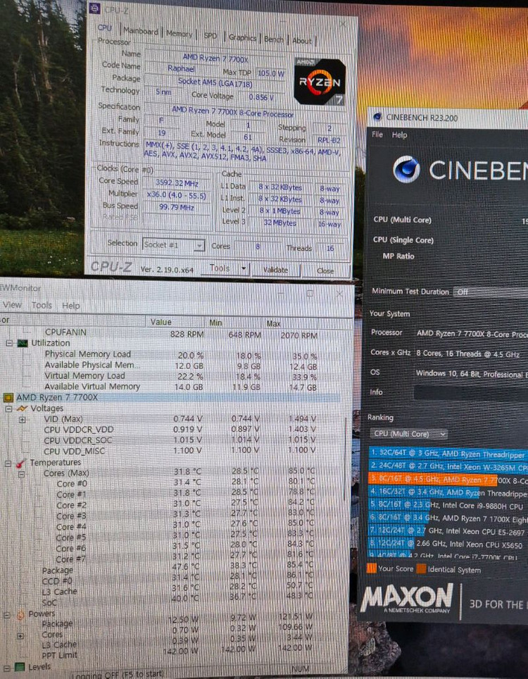 AMD 라이젠7 7700X (라파엘) 이미지