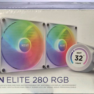 NZXT 크라켄 엘리트 280 RGB 화이트 미개봉 이미지