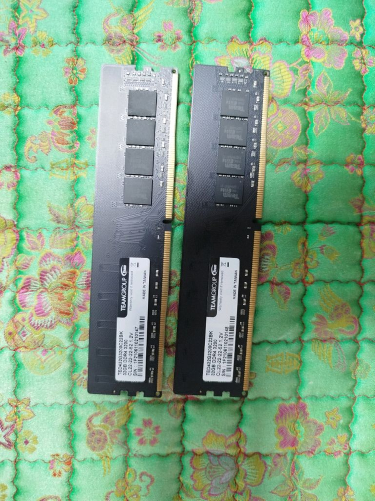 TEAMGROUP DDR4 3200MHz 32GBx2 총 64GB 램 두 개 세트 전주시 이미지