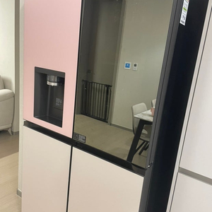 LG 디오스 오브제컬렉션 STEM 얼음정수 냉장고 (노크온 매직스페이스, 본체) 820L 이미지