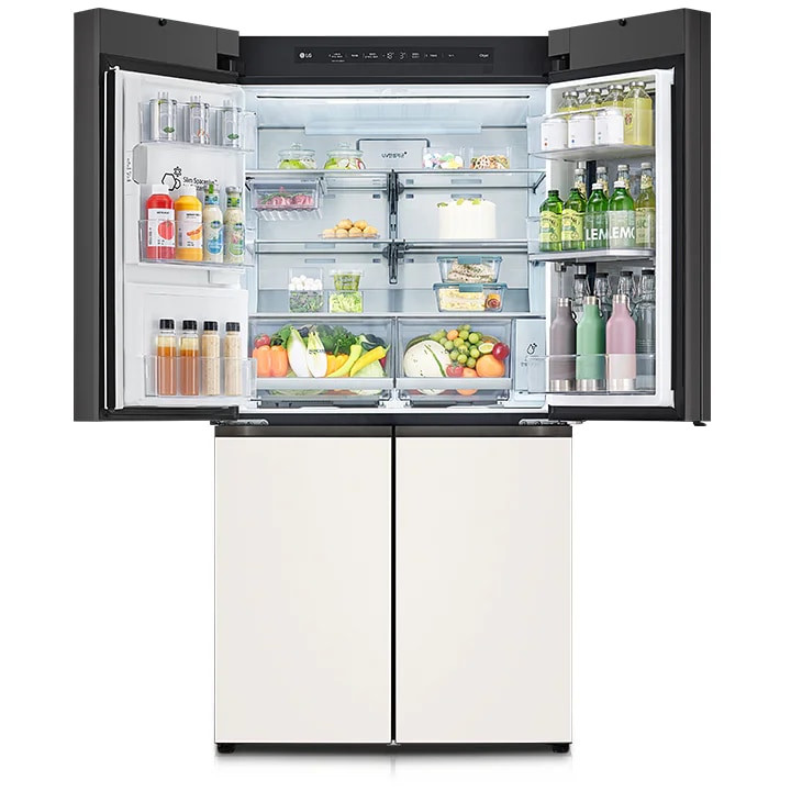 LG 디오스 오브제컬렉션 STEM 얼음정수 냉장고 (노크온 매직스페이스, 본체) 820L 이미지