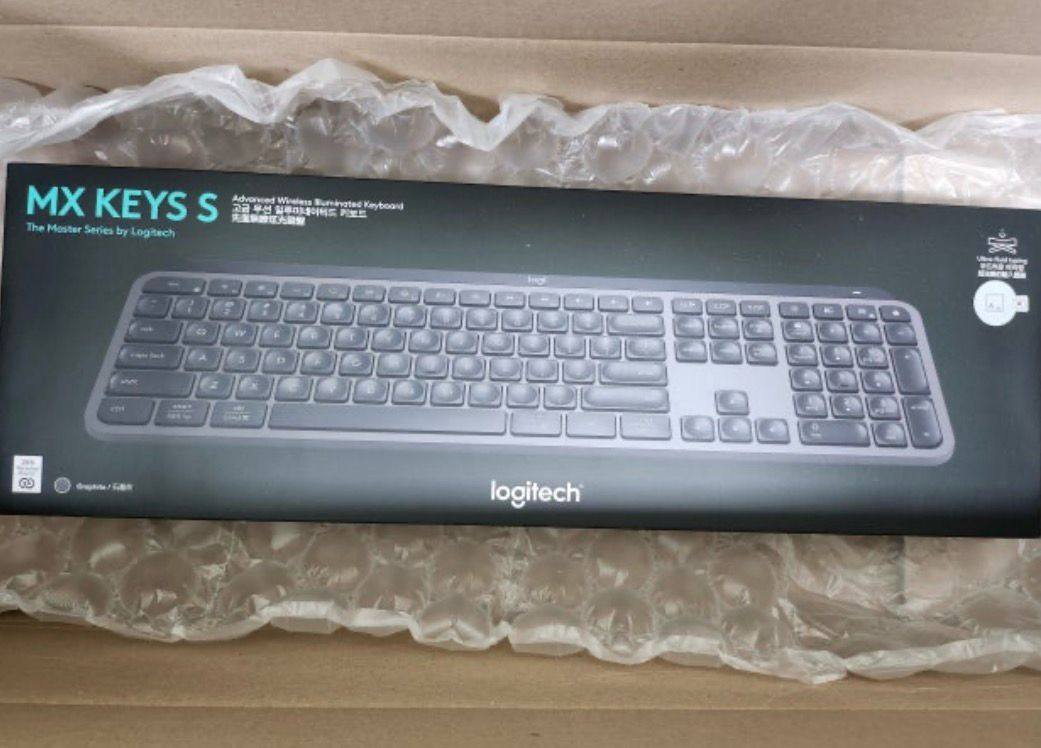 로지텍 MX Keys S 무선 키보드 그래파이트 이미지