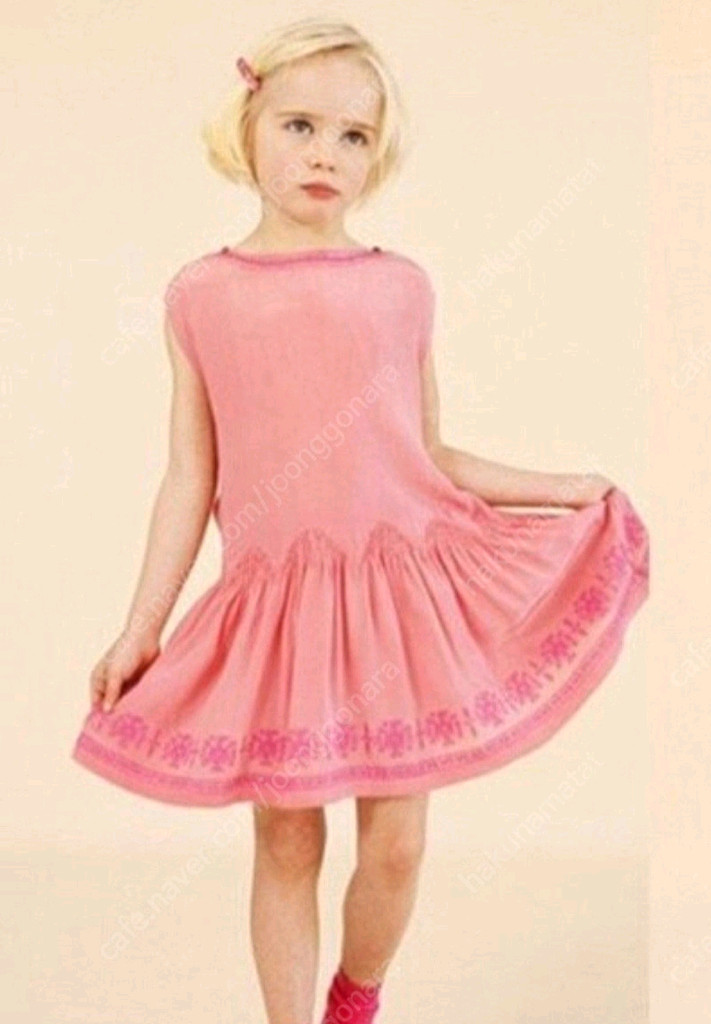 카라멜베이비 실크 원피스 인디핑크 6y 중고 이미지