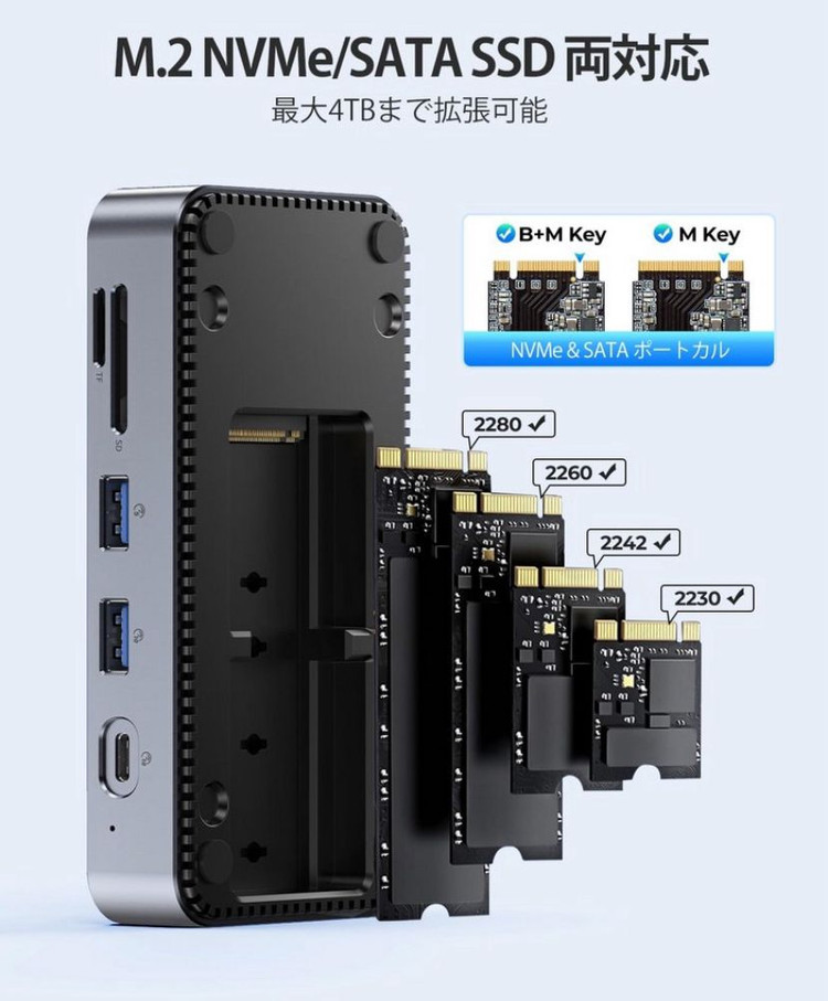 새제품 ORICO NVMe SSD 도킹스테이션 이미지