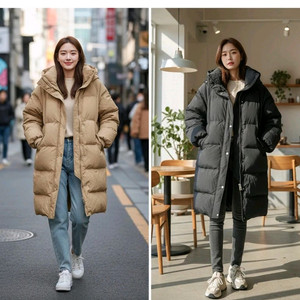 [새상품]BLOOM 여성 롱패딩 보세 2벌 일괄 77~88사이즈 이미지