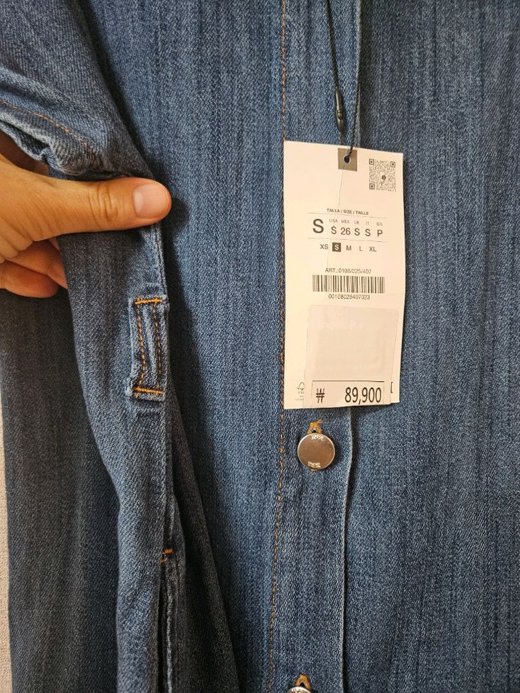 새옷) zara 자라 데님원피스 청원피스 롱원피스 55~77 이미지