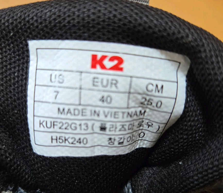 K2 고어텍스 플라즈마 로우 등산화 250mm 이미지
