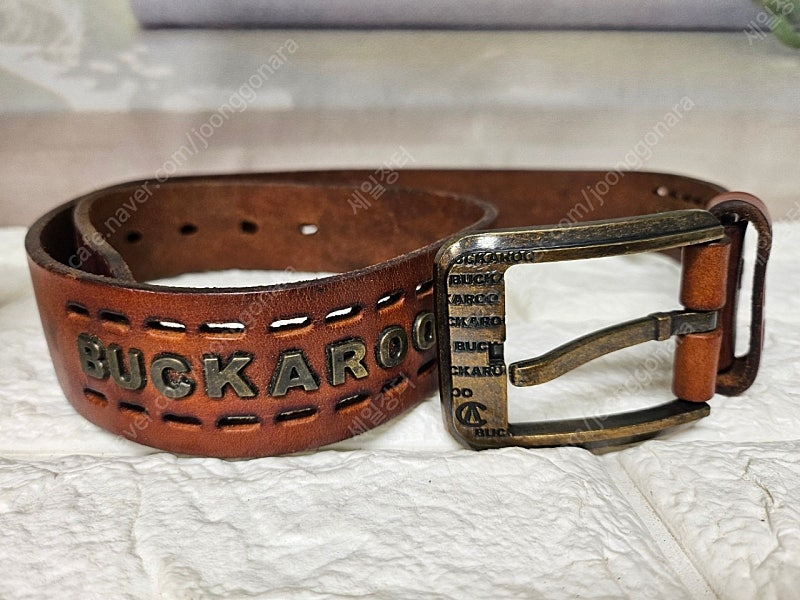 버커루 가죽벨트 31~32 BUCKAROO 천연 소가죽벨트 통가죽벨트 YA91 이미지