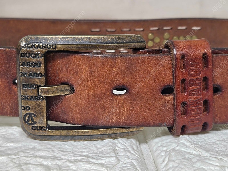 버커루 가죽벨트 31~32 BUCKAROO 천연 소가죽벨트 통가죽벨트 YA91 이미지