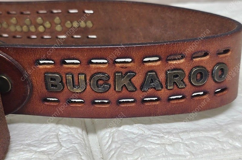 버커루 가죽벨트 31~32 BUCKAROO 천연 소가죽벨트 통가죽벨트 YA91 이미지