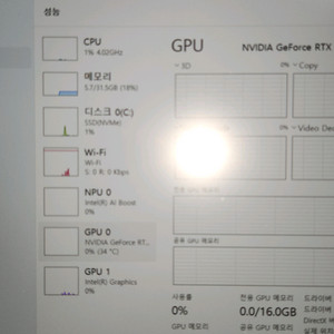 초고사양노트북 윈도우11pro랩탑+가방+파우치 5080 32gb ram 1tb ssd 275hx 이미지