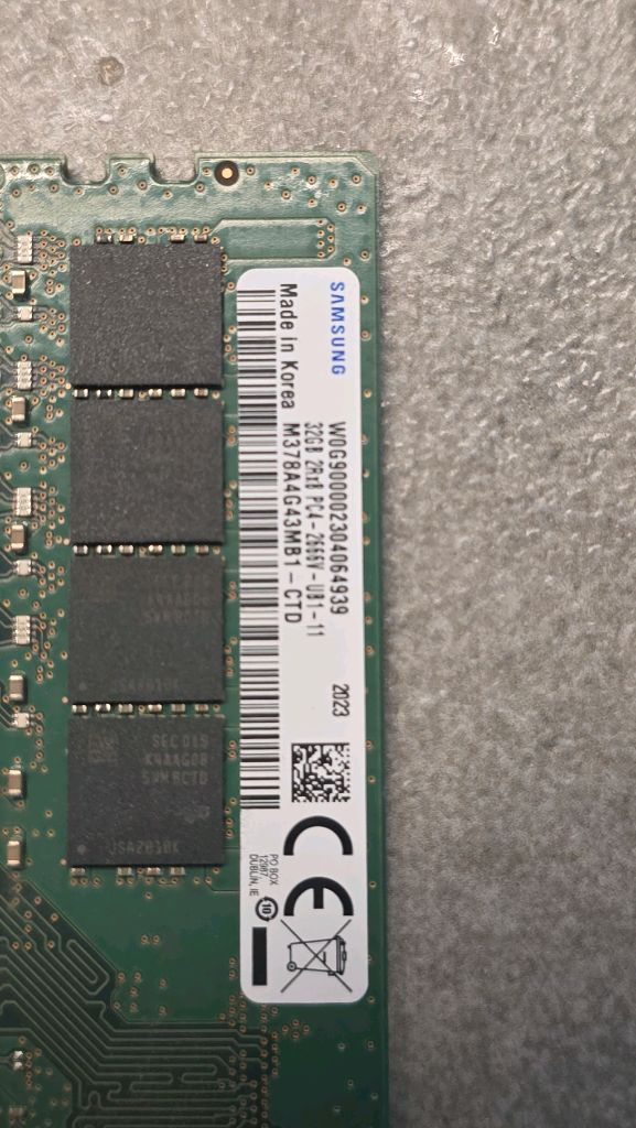 삼성DDR4 2666 32G램 국산 이미지