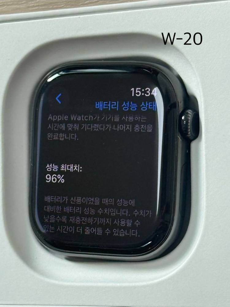 애플워치 티타늄10 46mm 슬레이트 애케플 W-20 이미지