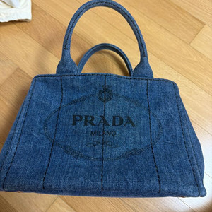 프라다 데님 카나파 토트백 이미지