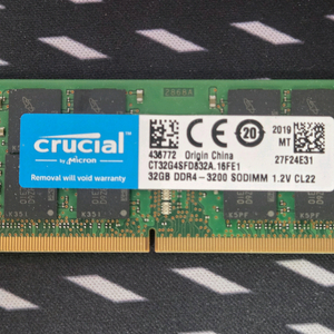 마이크론 노트북램 RAM DDR4-3200 CL22 (32GB) 이미지