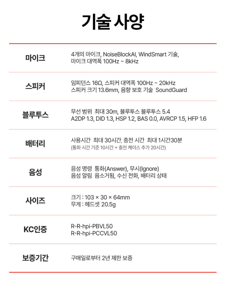 Poly 보이저 레전드 50 UC 블루투스 헤드셋(미사용) 이미지