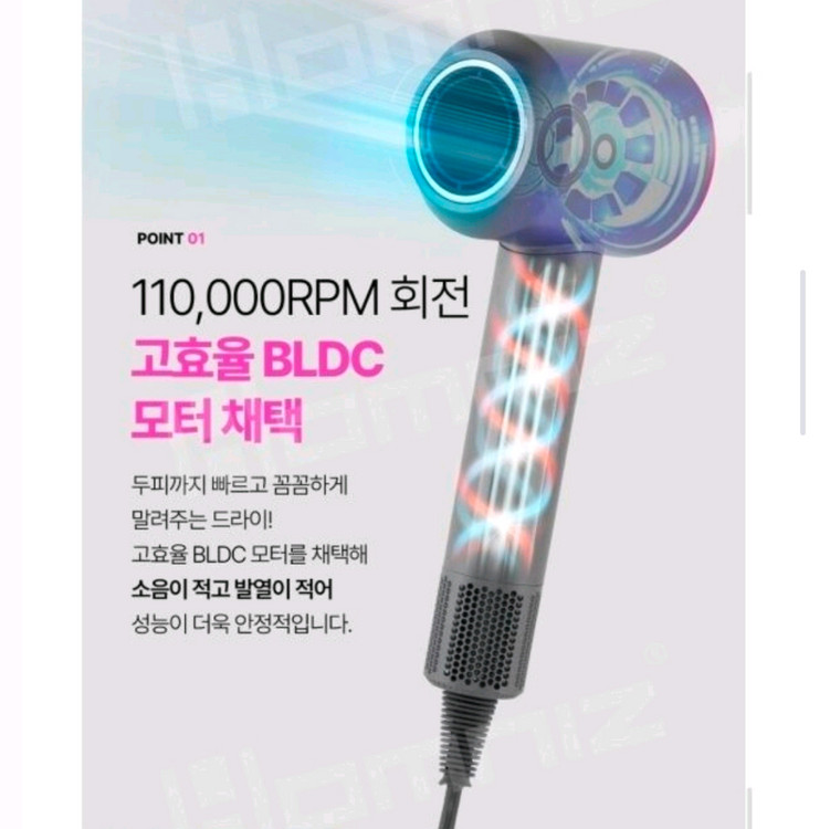 보랄 더뷰티 싱글 헤어드라이어 BR-BHD10 이미지