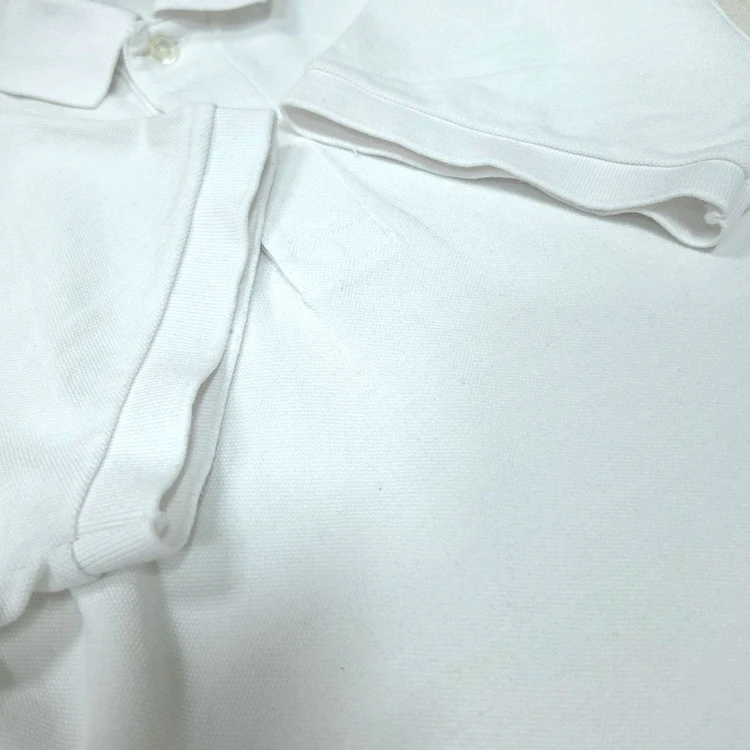 [M] 라코스테 화이트 코튼 PK 반팔 카라티셔츠 이미지